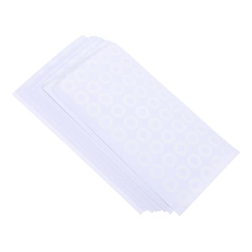 CONGARTENO 50 Blatt Selbstklebende Lochverstärker Aufkleber PVC Papier Lochschutz Etiketten Rund für Schnellhefter Papierordner Büro Kalender und Rezeptbücher von CONGARTENO