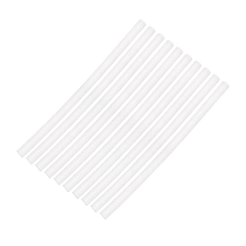 CONGARTENO 50 Stück Heißklebepistole Klebesticks Weiß Transparent Flexible Geruchsfreie Schmelzklebestreifen für DIY Reparaturen und Bastelarbeiten Kompatibel mit Meisten Heißklebepistolen von CONGARTENO