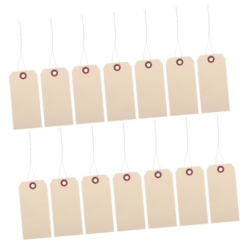 CONGARTENO 50 Stück Manila Versandetiketten mit Verstärktem Draht Robuste Blanko preisschilder für Verpackung Vielseitig Einsetzbar für Versand Praktische Drahtbügel zur Einfachen CONGARTENO 50 Stück Manila Versandetiketten mit Verstärktem Draht Robuste Blanko preisschilder für Verpackung Vielseitig Einsetzbar für Versand Praktische Drahtbügel zur Einfachen von CONGARTENO