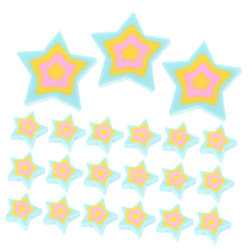 CONGARTENO 50 Stück Mini Radiergummis Sternform Weich Tpr Material Handlich Tragbar für Schule Büro Multifunktionale Kleine Radierer für Präzises Löschen von CONGARTENO