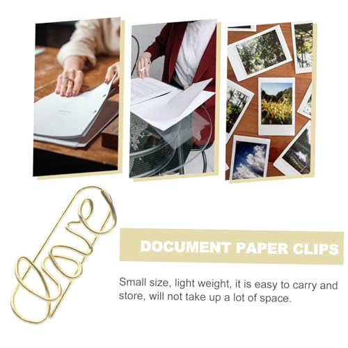 CONGARTENO 50 Stück Teiliges Kleine Goldfarbene Büroklammern aus Metall Leichte Praktische Dokumentenhalter für Büro Schule und Zuhause Vielseitige Farbige Paperclips für Karten und Fotos CONGARTENO 50 Stück Teiliges Kleine Goldfarbene Büroklammern aus Metall Leichte Praktische Dokumentenhalter für Büro Schule und Zuhause Vielseitige Farbige Paperclips für Karten und Fotos von CONGARTENO