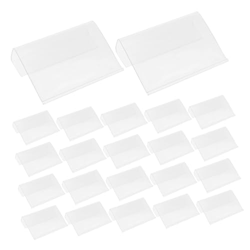 CONGARTENO 50 Stück Transparente Pvc etikettenhalter aus Kunststoff Drehbare Preisschild clips zum Einhängen an Draht Holzregalen Langlebig und Wiederverwendbar für Supermarkt Einzelhandel CONGARTENO 50 Stück Transparente Pvc etikettenhalter aus Kunststoff Drehbare Preisschild clips zum Einhängen an Draht Holzregalen Langlebig und Wiederverwendbar für Supermarkt Einzelhandel von CONGARTENO