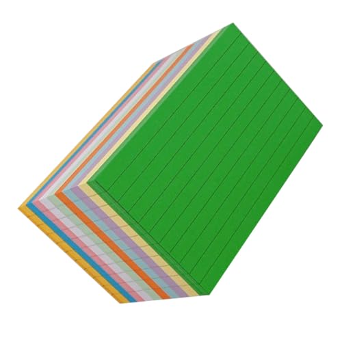 CONGARTENO 500 Blatt Bunte Dicke Indexkarten Farben Multifunktionale Memo und Graffiti Karten Glattes Schreibpapier Tragbare Vokabel und Planungs Karteikarten für Schule Büro Alltag von CONGARTENO