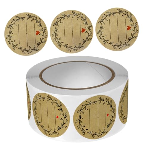 CONGARTENO 500 Stück Rundes Geschenk siegel Aufkleber Selbstklebende Etiketten für Backwaren Geschenktüten Umschläge mit Starkem Kleber für Kuchenverpackung Süßigkeiten und Bastelbedarf CONGARTENO 500 Stück Rundes Geschenk siegel Aufkleber Selbstklebende Etiketten für Backwaren Geschenktüten Umschläge mit Starkem Kleber für Kuchenverpackung Süßigkeiten und Bastelbedarf von CONGARTENO