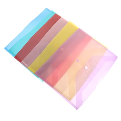 CONGARTENO 6 Stück Dokumententaschen mit Druckknopfverschluss Transparente Pp organizer Große Kapazität Reißfest für Büro Schule Dokumentenaufbewahrung CONGARTENO 6 Stück Dokumententaschen mit Druckknopfverschluss Transparente Pp organizer Große Kapazität Reißfest für Büro Schule Dokumentenaufbewahrung von CONGARTENO
