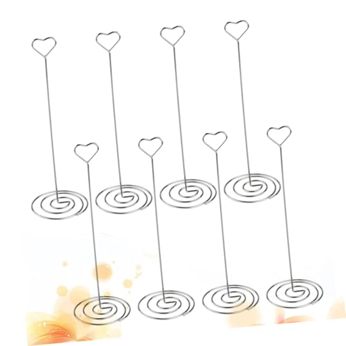 CONGARTENO 6 Stück Herzförmige Memo Clips Metall Tischkartenhalter Namenskartenhalter Fotoständer für Hochzeit Party Tischdekoration Platzhalter Hochzeitsfeier von CONGARTENO