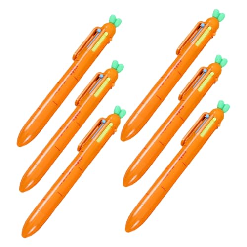 CONGARTENO 6 Stück Karotten kugelschreiber Mehrfarbig Kreative Zeichnungsstifte für Schule Büro Alltag Leicht Tragbar Langlebig Praktische Schreibgeräte CONGARTENO 6 Stück Karotten kugelschreiber Mehrfarbig Kreative Zeichnungsstifte für Schule Büro Alltag Leicht Tragbar Langlebig Praktische Schreibgeräte von CONGARTENO