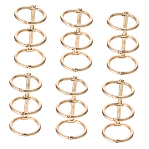CONGARTENO 6 Stück Metallbuchringe Binder Ringe Gold Tragbar Langlebig Glatte Oberfläche Vielseitig für Büro Schule und Zuhause Robustes Ringbuch Zubehör Einfach zu Öffnen und Schließen CONGARTENO 6 Stück Metallbuchringe Binder Ringe Gold Tragbar Langlebig Glatte Oberfläche Vielseitig für Büro Schule und Zuhause Robustes Ringbuch Zubehör Einfach zu Öffnen und Schließen von CONGARTENO