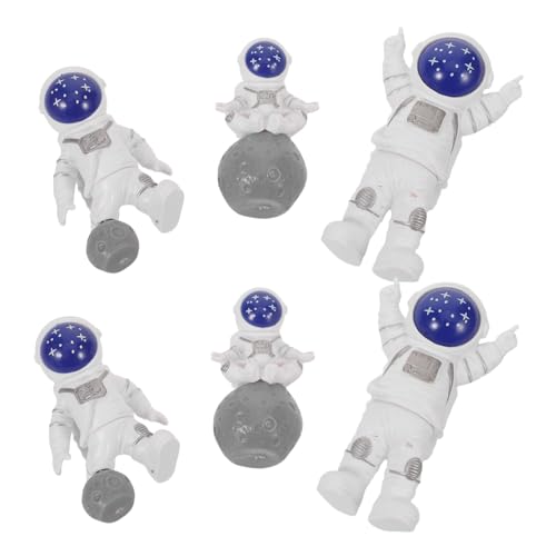 CONGARTENO 6 Stück Mini Astronaut Tortendeko aus Harz Detailreiche Weltraumfiguren für Kindergeburtstag Wiederverwendbare Leichte Raumfahrer Deko für Kuchen und Schreibtisch Outer Space Party CONGARTENO 6 Stück Mini Astronaut Tortendeko aus Harz Detailreiche Weltraumfiguren für Kindergeburtstag Wiederverwendbare Leichte Raumfahrer Deko für Kuchen und Schreibtisch Outer Space Party von CONGARTENO