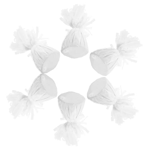 CONGARTENO 6 Stück Teiliges Ballongewicht Weiß Wiederverwendbare Helium Ballonbeschwerer für Latex und Folienballons Praktisches Party Hochzeitszubehör zur Tischdekoration und Festfeier von CONGARTENO