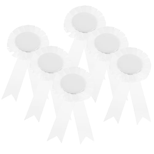CONGARTENO 6 Stück Teiliges Blanko auszeichnungsbänder aus Weißblech mit Nadel zum Basteln Kreative DIY ribbons Praktische Namensbänder für Individuelle Dekoration und Ansteckung an Kleidung CONGARTENO 6 Stück Teiliges Blanko auszeichnungsbänder aus Weißblech mit Nadel zum Basteln Kreative DIY ribbons Praktische Namensbänder für Individuelle Dekoration und Ansteckung an Kleidung von CONGARTENO
