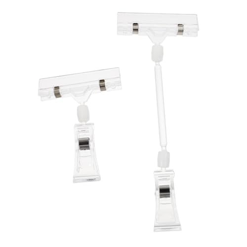 CONGARTENO 6 Stück Teiliges Doppelseitige Preisschild klammern für Supermarktregale Transparente Drehbare Etikettenhalter Langlebig und Vielseitig für Geschäftsausstellung und Einzelhandel CONGARTENO 6 Stück Teiliges Doppelseitige Preisschild klammern für Supermarktregale Transparente Drehbare Etikettenhalter Langlebig und Vielseitig für Geschäftsausstellung und Einzelhandel von CONGARTENO