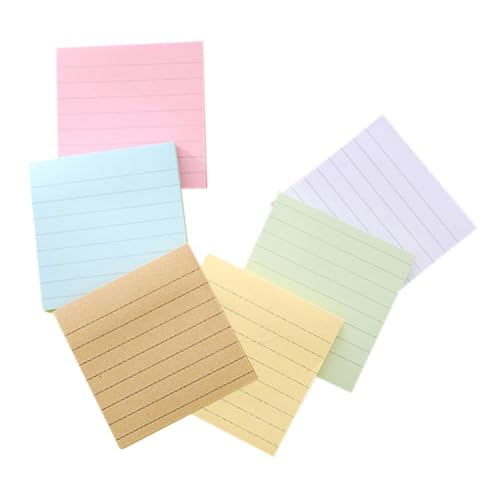 CONGARTENO 6 Stück Teiliges Farbige Selbstklebende Memo Pads mit Linierten Notizzetteln Tragbar und Ablösbar Praktisch für Büro Schule und Zuhause Vielseitige Beschreibbare Haftnotizen in CONGARTENO 6 Stück Teiliges Farbige Selbstklebende Memo Pads mit Linierten Notizzetteln Tragbar und Ablösbar Praktisch für Büro Schule und Zuhause Vielseitige Beschreibbare Haftnotizen in von CONGARTENO