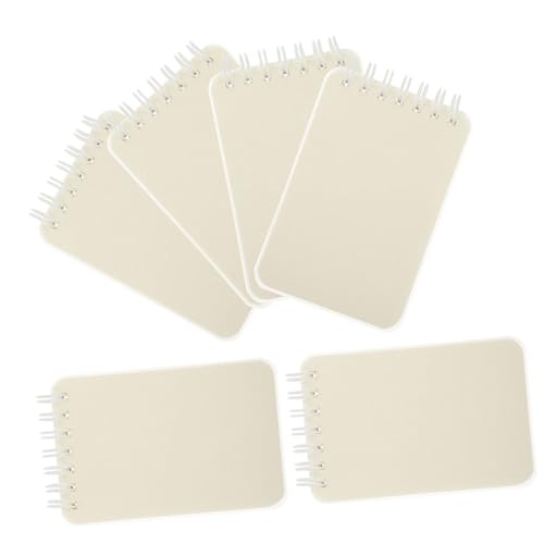 CONGARTENO 6 Stück Teiliges Mini Spiralnotizbuch Kompaktes Leichtes Pocket Notebook mit Langlebiger Spiralbindung Kleines Notizheft für Schule Büro Notizen Skizzen und Organisation von CONGARTENO