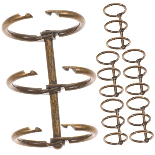 CONGARTENO 6 Stück Teiliges Ring Metall Ringordner Verschlussclips in Antikem Leicht und Tragbar Flexibel für Lose und Planer Langlebig und Vielseitig für Büro und Schule CONGARTENO 6 Stück Teiliges Ring Metall Ringordner Verschlussclips in Antikem Leicht und Tragbar Flexibel für Lose und Planer Langlebig und Vielseitig für Büro und Schule von CONGARTENO