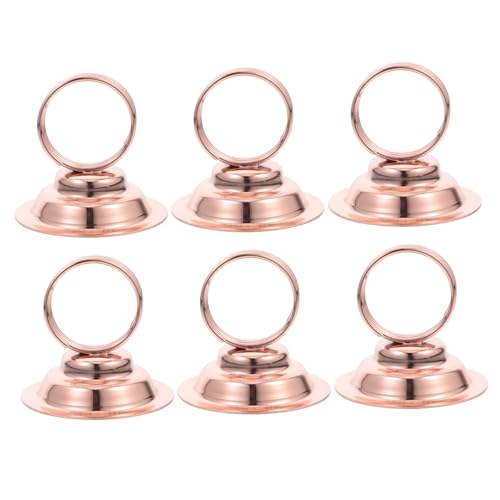 CONGARTENO 6 Stück Teiliges Tischkartenhalter aus Metall mit Kompakter Eleganter Roségold Klammer für Hochzeit Restaurant und Bankett Platzsparender Kartenhalter für Menüs und Tischnummern CONGARTENO 6 Stück Teiliges Tischkartenhalter aus Metall mit Kompakter Eleganter Roségold Klammer für Hochzeit Restaurant und Bankett Platzsparender Kartenhalter für Menüs und Tischnummern von CONGARTENO