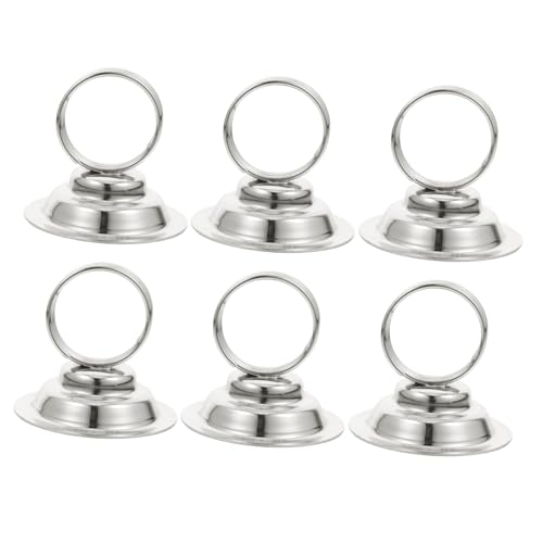 CONGARTENO 6 Stück Tischkartenhalter aus Robustem Metall Staffelei Stil Memo Clip für Hochzeit Restaurant Bankett Vielseitig Einsetzbar für Menükarten Tischnummern und Fotos Langlebig von CONGARTENO