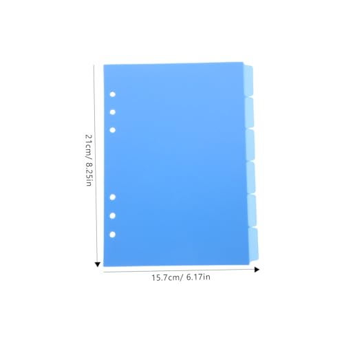 CONGARTENO 6 Stück Trennstreifen Ordner Teilig Blau PP Registerkarten Stabile Beschreibbare Binder Dividers für Büro Schule und Kalender Ersatz und Farbige Tab Trenner für CONGARTENO 6 Stück Trennstreifen Ordner Teilig Blau PP Registerkarten Stabile Beschreibbare Binder Dividers für Büro Schule und Kalender Ersatz und Farbige Tab Trenner für von CONGARTENO
