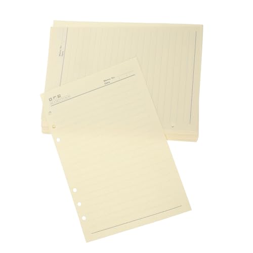 CONGARTENO 60 Blatt Liniertes Nachfüllpapier für Ring Ringbuch Milchweißes Planer Einlagen mit Wochen und Wettermarkierung Geeignet als Nachfüllblätter für Notizbuch Tagebuch Organizer CONGARTENO 60 Blatt Liniertes Nachfüllpapier für Ring Ringbuch Milchweißes Planer Einlagen mit Wochen und Wettermarkierung Geeignet als Nachfüllblätter für Notizbuch Tagebuch Organizer von CONGARTENO