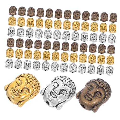 CONGARTENO 60 Stück Buddha Head Beads Doppelseitige Buddha Kopf Perlen Tibetische Legierung Für Diy Schmuck Armbänder Schlüsselanhänger Handwerk CONGARTENO 60 Stück Buddha Head Beads Doppelseitige Buddha Kopf Perlen Tibetische Legierung Für Diy Schmuck Armbänder Schlüsselanhänger Handwerk von CONGARTENO