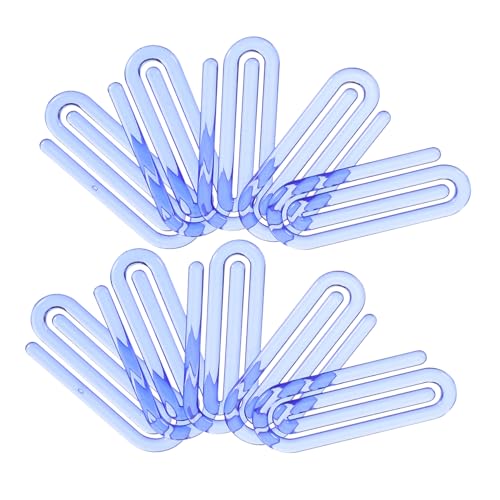 CONGARTENO 60 Stück Teiliges Kleine Transparente Blaue Kunststoff Büroklammern Kreative Papierclips für Dokumente Notizen Briefe Leichte Handliche Clips für Büro Schule Zuhause zur CONGARTENO 60 Stück Teiliges Kleine Transparente Blaue Kunststoff Büroklammern Kreative Papierclips für Dokumente Notizen Briefe Leichte Handliche Clips für Büro Schule Zuhause zur von CONGARTENO