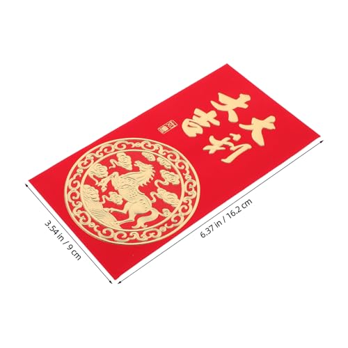 CONGARTENO 60 Stück Teiliges Rote Umschläge Jahr Des Pferdes Lunar Year Envelopes mit Festlichem Pferdemotiv Langlebige Glatte Textur für Vietnamesische und Chinesische Glücksgeldfeiern für CONGARTENO 60 Stück Teiliges Rote Umschläge Jahr Des Pferdes Lunar Year Envelopes mit Festlichem Pferdemotiv Langlebige Glatte Textur für Vietnamesische und Chinesische Glücksgeldfeiern für von CONGARTENO