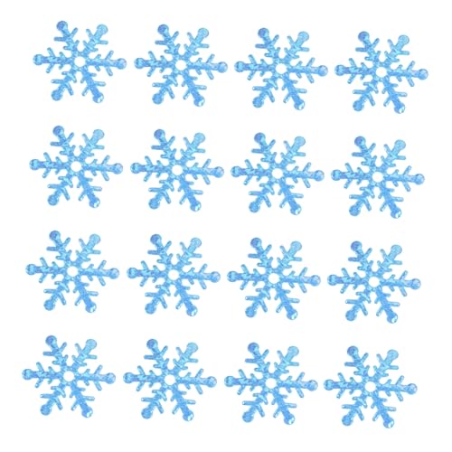 CONGARTENO 600 Stk. Teiliges Schneeflocken Konfetti Blau Zarte Tischdeko für Weihnachtsfeiern Festliche Partystreudeko Bunte Glitzernde Schneeflocken für Festliche Stimmung von CONGARTENO