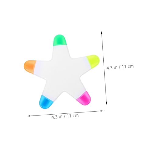 CONGARTENO 8 Stück Teiliges Highlighter Stifte in Pastellfarben Präzise Diy Scrapbook Marker mit Kreativer Fünfzackiger Sternform Fluoreszierende Wasserfarben Marker für Schule Büro und CONGARTENO 8 Stück Teiliges Highlighter Stifte in Pastellfarben Präzise Diy Scrapbook Marker mit Kreativer Fünfzackiger Sternform Fluoreszierende Wasserfarben Marker für Schule Büro und von CONGARTENO