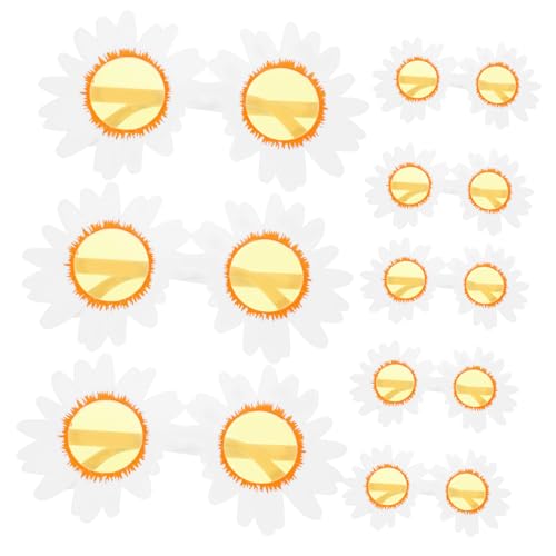 CONGARTENO 8 Stück Teiliges Sonnenblumen Sonnenbrillen Pool Party Sonnenbrille mit Weiß Gelben Gläsern Modische Blumenbrille für Fasching Junggesellinnenabschiede und Fotorequisiten CONGARTENO 8 Stück Teiliges Sonnenblumen Sonnenbrillen Pool Party Sonnenbrille mit Weiß Gelben Gläsern Modische Blumenbrille für Fasching Junggesellinnenabschiede und Fotorequisiten von CONGARTENO