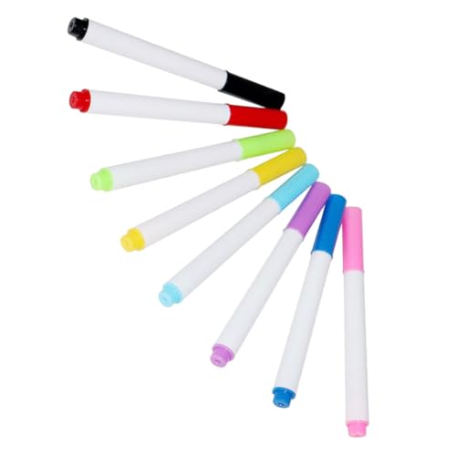 CONGARTENO 8 Stück Teiliges Whiteboard Marker mit Wasserbasierter Tinte Abwischbare Farbige Stifte für Whiteboards und Oberflächen Leicht Radierbare Spitze für Einfache Korrekturen und CONGARTENO 8 Stück Teiliges Whiteboard Marker mit Wasserbasierter Tinte Abwischbare Farbige Stifte für Whiteboards und Oberflächen Leicht Radierbare Spitze für Einfache Korrekturen und von CONGARTENO
