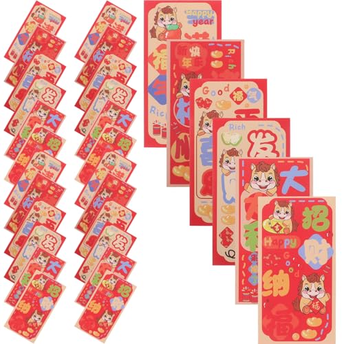 CONGARTENO 90 Stück Traditionelle Chinesische Rote Umschläge Pferdejahr Hong Bao mit Glückssymbolik Festliche Lunar-neujahrs-geldtaschen für Hochzeit Geburtstag Frühlingsfest Wohlstand und CONGARTENO 90 Stück Traditionelle Chinesische Rote Umschläge Pferdejahr Hong Bao mit Glückssymbolik Festliche Lunar-neujahrs-geldtaschen für Hochzeit Geburtstag Frühlingsfest Wohlstand und von CONGARTENO