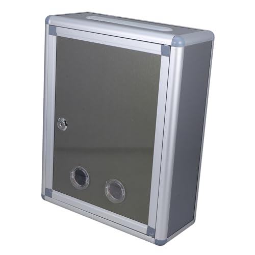 CONGARTENO Abschließbare Wandmontage Vorschlagsbox aus Edelstahl und Aluminiumlegierung Große Kapazität für Post Spenden und Abstimmung Sichere Aufbewahrung von Vertraulichen Briefen für CONGARTENO Abschließbare Wandmontage Vorschlagsbox aus Edelstahl und Aluminiumlegierung Große Kapazität für Post Spenden und Abstimmung Sichere Aufbewahrung von Vertraulichen Briefen für von CONGARTENO