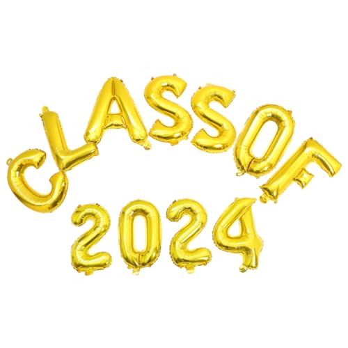 CONGARTENO Abschlussballon Set Goldenes Aluminium Folienballon Set für Graduation Party Dekoration für und Außeneinsätze Langlebig und Leicht zu Handhaben CONGARTENO Abschlussballon Set Goldenes Aluminium Folienballon Set für Graduation Party Dekoration für und Außeneinsätze Langlebig und Leicht zu Handhaben von CONGARTENO
