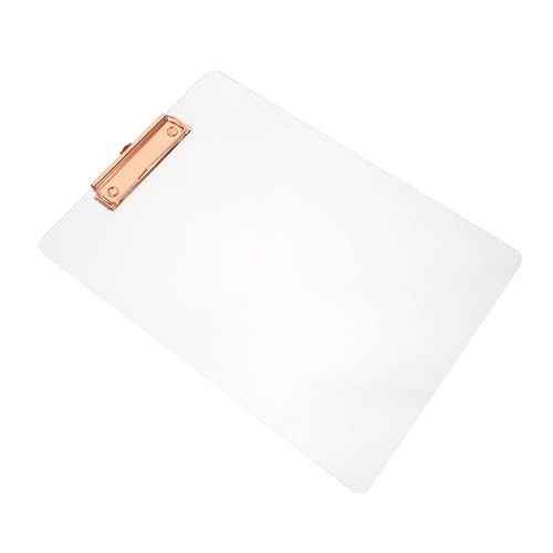 CONGARTENO Acryl Clipboard Schreibunterlage Transparent Klemmbrett Büro Aktenordner Multifunktional Für Schüler Empfangsmitarbeiter Und Büroorganisation CONGARTENO Acryl Clipboard Schreibunterlage Transparent Klemmbrett Büro Aktenordner Multifunktional Für Schüler Empfangsmitarbeiter Und Büroorganisation von CONGARTENO