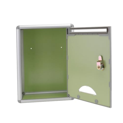 CONGARTENO Aluminiumlegierung Vorschlagsbox mit Schloss Wandmontierbarer Briefkasten Sichere Spardose für Büro Schule Betrieb Großer Stauraum Silber Vielseitig Einsetzbar CONGARTENO Aluminiumlegierung Vorschlagsbox mit Schloss Wandmontierbarer Briefkasten Sichere Spardose für Büro Schule Betrieb Großer Stauraum Silber Vielseitig Einsetzbar von CONGARTENO