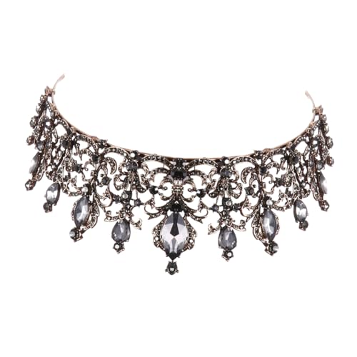 CONGARTENO Barock Hochzeitskrone Damen mit Funkelnden Strasssteinen Vintage Eleganter Kopfschmuck für Halloween Kostüm Party Braut Stirnband Festliches Haarschmuck Accessoire CONGARTENO Barock Hochzeitskrone Damen mit Funkelnden Strasssteinen Vintage Eleganter Kopfschmuck für Halloween Kostüm Party Braut Stirnband Festliches Haarschmuck Accessoire von CONGARTENO