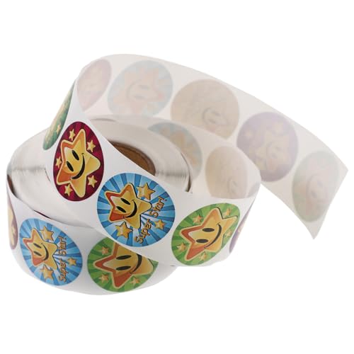 CONGARTENO Belohnungsaufkleber Stickerrollen mit Bunten Motiven Selbstklebende Motivationssticker für Schule Aufgaben und Geschenke Kreative Kinderpapeterie zur Lernförderung CONGARTENO Belohnungsaufkleber Stickerrollen mit Bunten Motiven Selbstklebende Motivationssticker für Schule Aufgaben und Geschenke Kreative Kinderpapeterie zur Lernförderung von CONGARTENO