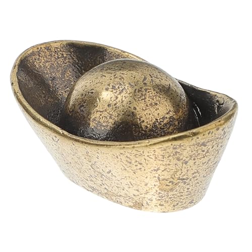 CONGARTENO Bronze Messing Dekofigur Ingotsimulation Leicht Tragbar Umweltfreundlich Frühjahrsfest Tischdekoration Kreatives Desktop Ornament von CONGARTENO