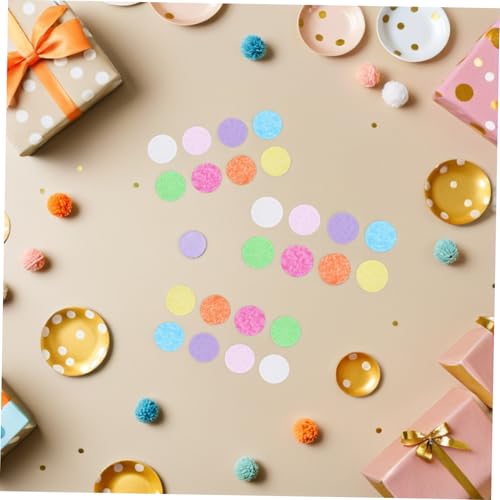 CONGARTENO Bunte Tischkonfetti aus Leichtem Seidenpapier Runde Konfetti Taschen für Geburtstagsfeiern Hochzeiten Brautduschen und Ballonfüllungen Vielseitige Partydekoration von CONGARTENO