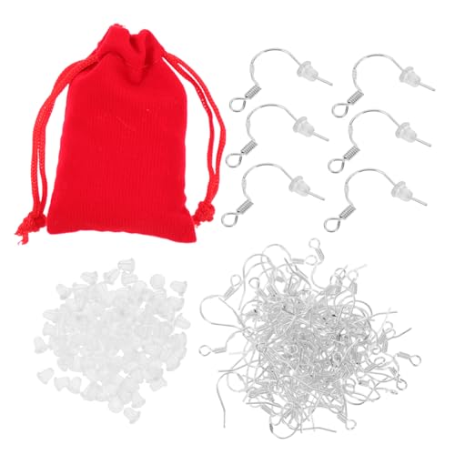 CONGARTENO DIY Ohrring Haken Silber Vergoldet mit Ohrstecker Verschluss und Rotem Aufbewahrungsbeutel Leichtes Ohrschmuck Zubehör zum Selbermachen Geeignet für DIY Schmuckherstellung und CONGARTENO DIY Ohrring Haken Silber Vergoldet mit Ohrstecker Verschluss und Rotem Aufbewahrungsbeutel Leichtes Ohrschmuck Zubehör zum Selbermachen Geeignet für DIY Schmuckherstellung und von CONGARTENO