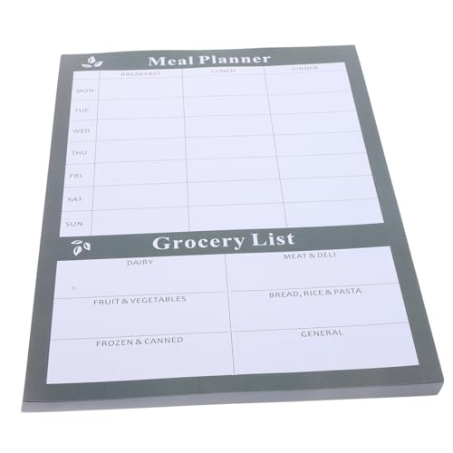 CONGARTENO Essensplaner Notizbuch Haushalts Meal Planner und Einkaufsliste mit Wochenkalender Langlebiges Diätplaner Notizheft für Studenten und Berufstätige zur Einfachen Organisation und CONGARTENO Essensplaner Notizbuch Haushalts Meal Planner und Einkaufsliste mit Wochenkalender Langlebiges Diätplaner Notizheft für Studenten und Berufstätige zur Einfachen Organisation und von CONGARTENO