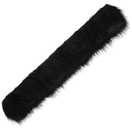 CONGARTENO Faux Fur Trim Schwarz Kunstfell Besatz für Kleidung Schuhe DIY Handarbeit Pelzbesatz Party Deko Wärme Isolierung Accessoires von CONGARTENO