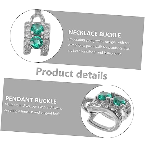 CONGARTENO Feiner Silber Clip Verschluss für Anhänger Halsketten Armbänder Schmuckverschluss Langlebig Sicher für Damen Schmuckherstellung Diy Zubehör von CONGARTENO