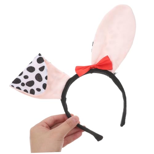 CONGARTENO Fluffy Dalmatiner Hundeohren Stirnband mit Formbaren Draht Ohren Kuscheliges Plüsch Haarband für Mädchen und Erwachsene Bequemes Kostümzubehör für Halloween Weihnachten und CONGARTENO Fluffy Dalmatiner Hundeohren Stirnband mit Formbaren Draht Ohren Kuscheliges Plüsch Haarband für Mädchen und Erwachsene Bequemes Kostümzubehör für Halloween Weihnachten und von CONGARTENO