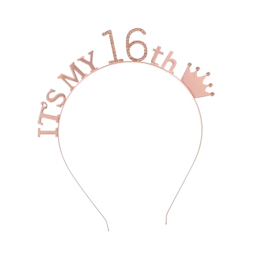 CONGARTENO Geburtstagsdiadem Haarschmuck Glitzer Krone Diadem Stirnband Party Zubehör für Frauen Mädchen mit Zahl und Buchstaben Design CONGARTENO Geburtstagsdiadem Haarschmuck Glitzer Krone Diadem Stirnband Party Zubehör für Frauen Mädchen mit Zahl und Buchstaben Design von CONGARTENO