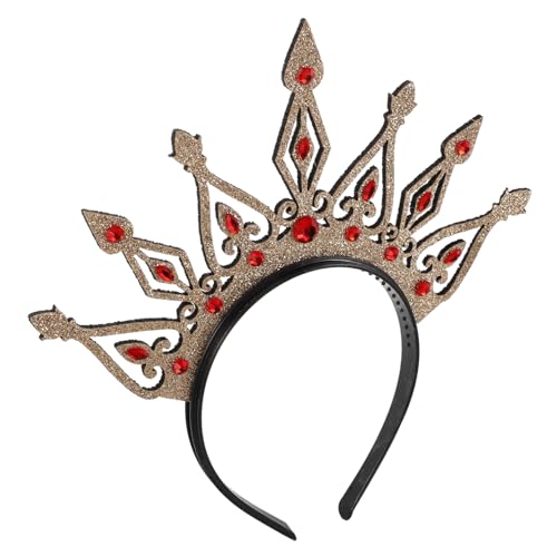 CONGARTENO Goldfarbenes Stirnband Damen Vielseitiges Tiara Haaraccessoire für Hochzeiten Geburtstage Festivals und Kostümpartys Bequemes Hochwertiges Design für Frauen und Mädchen CONGARTENO Goldfarbenes Stirnband Damen Vielseitiges Tiara Haaraccessoire für Hochzeiten Geburtstage Festivals und Kostümpartys Bequemes Hochwertiges Design für Frauen und Mädchen von CONGARTENO