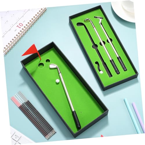 CONGARTENO Golf Kugelschreiber mit Nachfüllminen Mini Desktop Golfspiel Stifte Realistische Golfball Stifte Schreibset für Golfer Geschenke Büro und Partyzubehör von CONGARTENO
