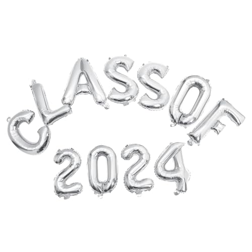 CONGARTENO Graduations Balloons Set Dekorationsset für Abschlussfeiern mit und Silbernem Class Of für Klassenzimmer und Partys CONGARTENO Graduations Balloons Set Dekorationsset für Abschlussfeiern mit und Silbernem Class Of für Klassenzimmer und Partys von CONGARTENO