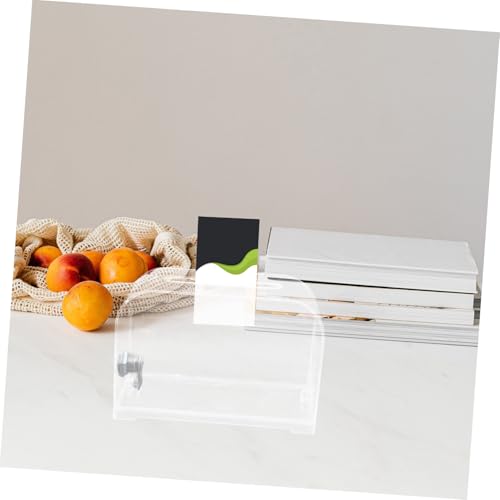 CONGARTENO Große Acrylbox mit Schlitz Business Card Holder Klar Vielseitig Einsetzbar für Büro Ausstellung Hotel mit Hoher Kapazität und Stabiler Verarbeitung für Visitenkarten und von CONGARTENO