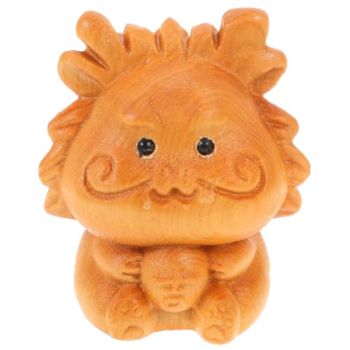 CONGARTENO Handgefertigte Holzfigur Drache Geschnitzt Feng Shui Tischdekoration Chinesisches Tierkreiszeichen Glücksbringer Lunar Year Ornament für Zuhause CONGARTENO Handgefertigte Holzfigur Drache Geschnitzt Feng Shui Tischdekoration Chinesisches Tierkreiszeichen Glücksbringer Lunar Year Ornament für Zuhause von CONGARTENO